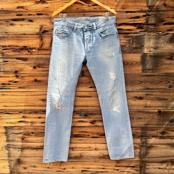 DIESEL | Safado Light Blue Distressed Men's Jeans 32x34 - Picture 1 of 7